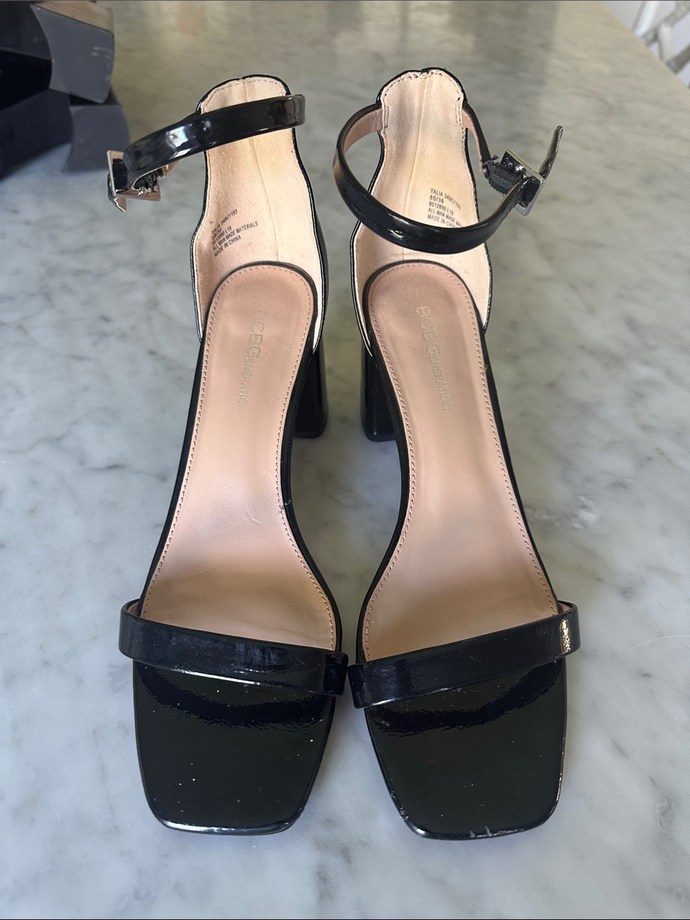 BCBG Black Patent Heels